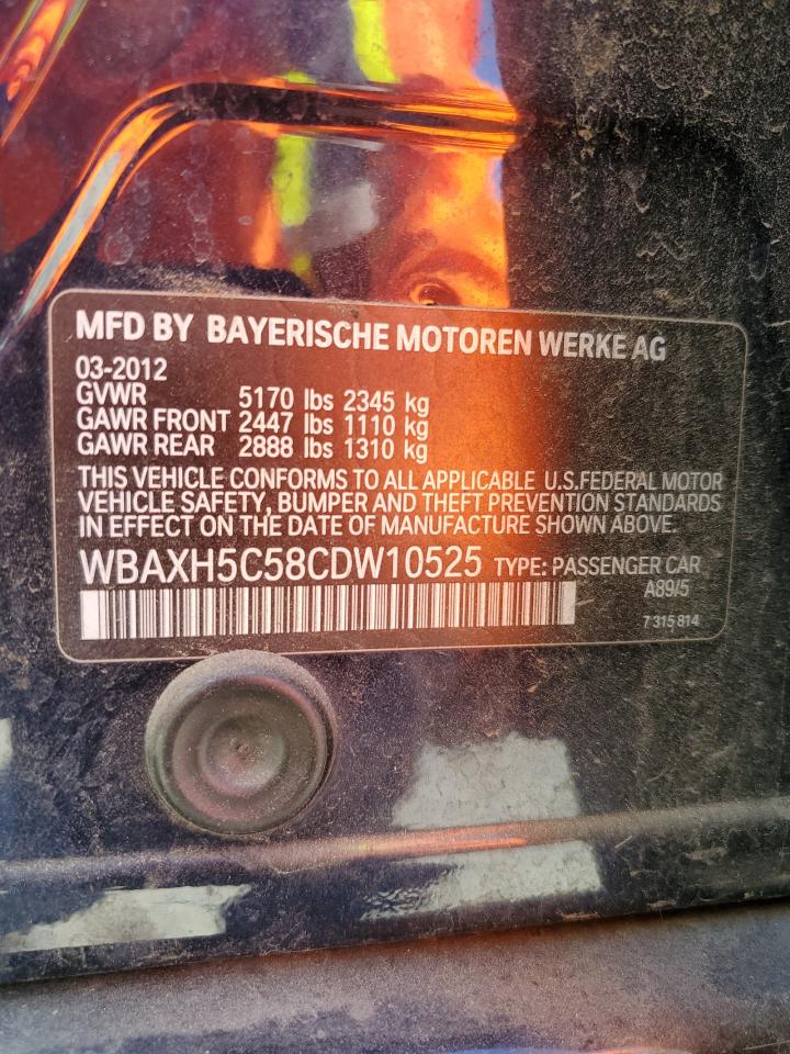 WBAXH5C58CDW10525 2012 BMW 528 Xi