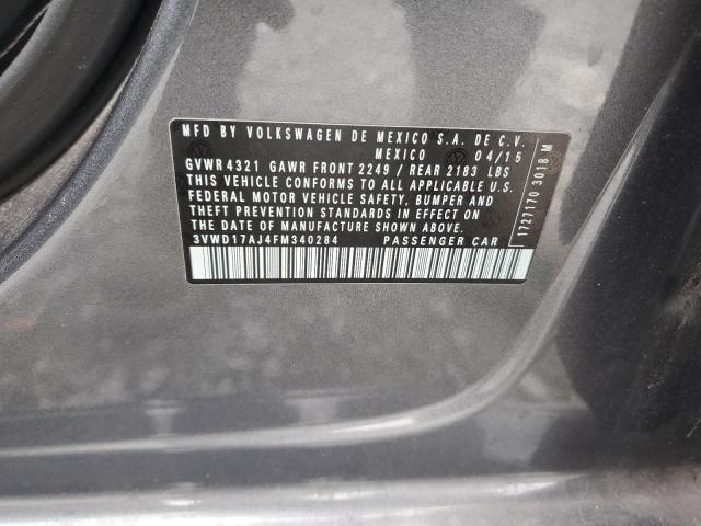 2015 VOLKSWAGEN JETTA SE - 3VWD17AJ4FM340284