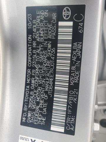 2024 TOYOTA COROLLA LE - JTDB4MEE7RJ014736