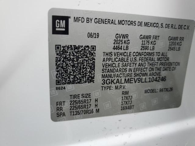 2020 GMC Terrain Sle VIN: 3GKALMEV9LL104246 Lot: 61292824