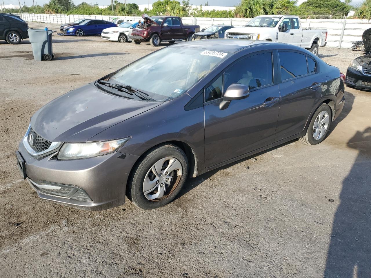 2013 Honda Civic Lx vin: 2HGFB2F57DH598867