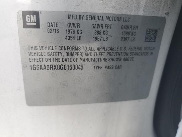 2016 Cadillac Ats VIN: 1G6AA5RX8G0150045 Lot: 62265764