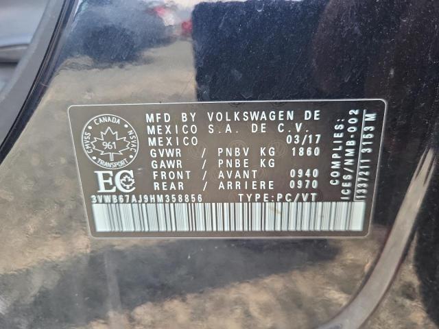 2017 VOLKSWAGEN JETTA SE - 3VWB67AJ9HM358856