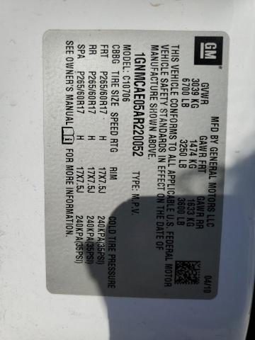 2010 Chevrolet Tahoe C1500 Ls VIN: 1GNMCAE05AR220052 Lot: 61442704