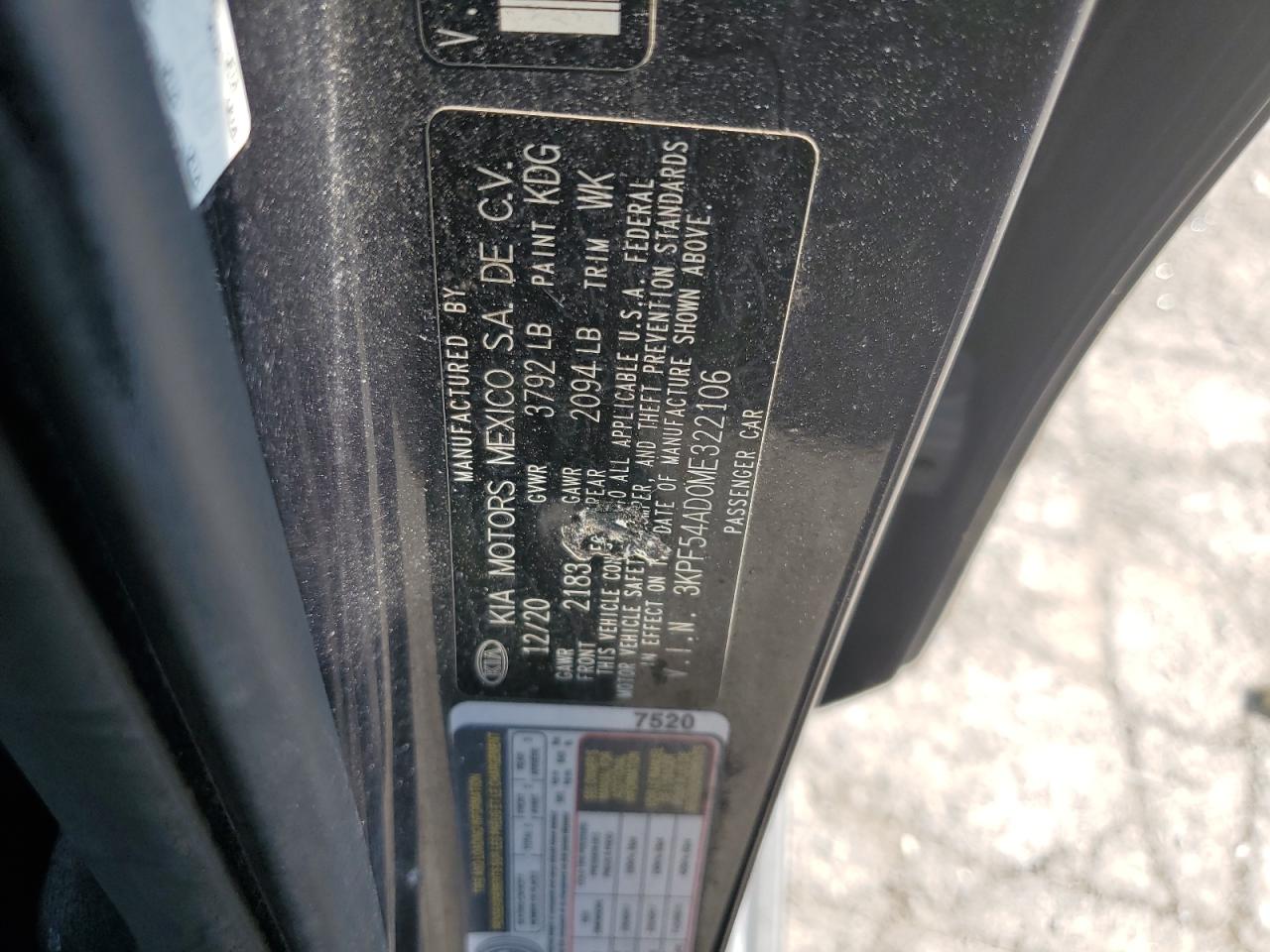 3KPF54AD0ME322106 2021 Kia Forte Ex