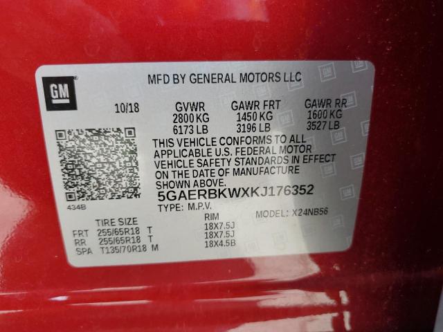 2019 Buick Enclave Essence VIN: 5GAERBKWXKJ176352 Lot: 61871324