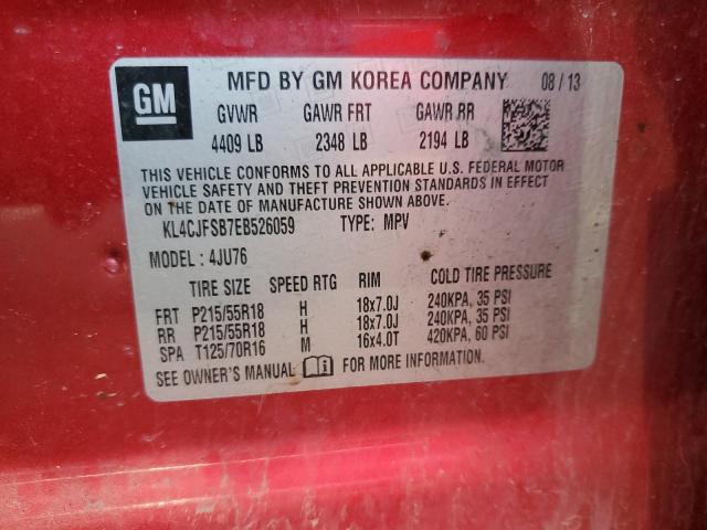 2014 Buick Encore Convenience VIN: KL4CJFSB7EB526059 Lot: 61689384