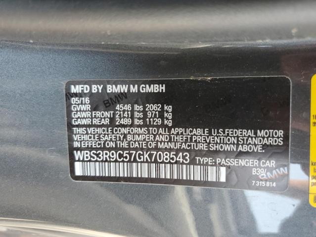 VIN WBS3R9C57GK708543 2016 BMW M4 no.12