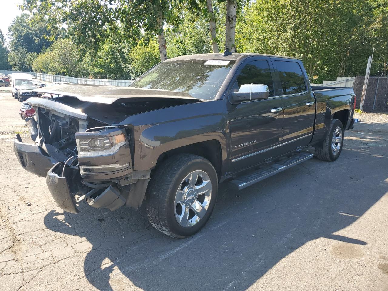 CHEVROLET SILVERADO 2016 charcoal  gas 3GCUKSECXGG264701 photo #1