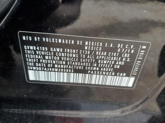 2017 VOLKSWAGEN JETTA SE - 3VWDB7AJ4HM203653