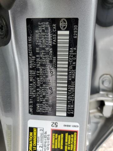 VIN 4T1B11HK1KU722988 2019 Toyota Camry, L no.12