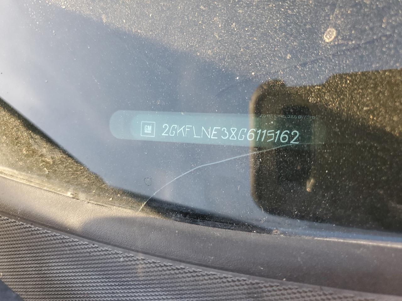 2GKFLNE38G6115162 2016 GMC Terrain Sle