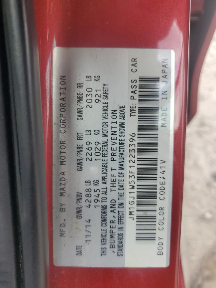 JM1GJ1W53F1223396 2015 Mazda 6 Grand Touring