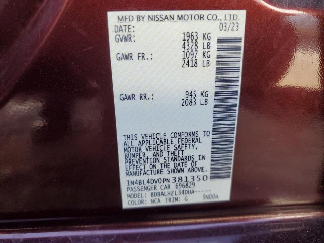 VIN 1N4BL4DV0PN381350 2023 NISSAN ALTIMA no.13