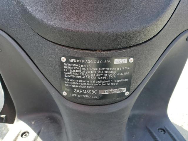 2021 PIAGGIO LIBERTY 15 ZAPM898G1M7002562
