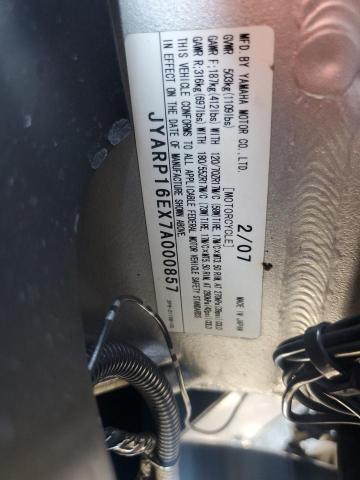 2007 YAMAHA FJR1300 AS JYARP16EX7A000857