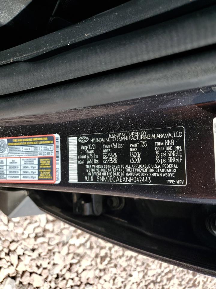 5NMJECAEXNH042443 2022 Hyundai Tucson Limited