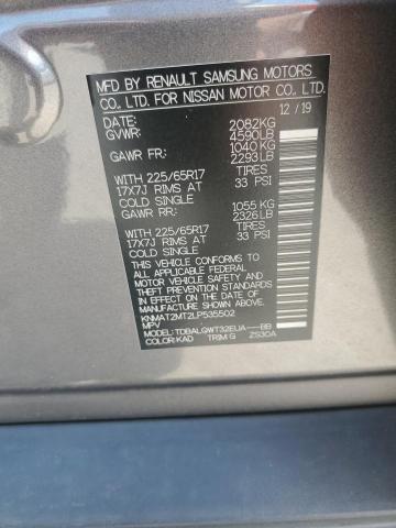 2020 NISSAN ROGUE S - KNMAT2MT2LP535502