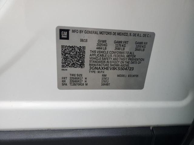 2019 Chevrolet Equinox Ls VIN: 3GNAXHEV8KS504723 Lot: 63190554