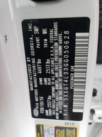 2016 Kia Optima Lx VIN: 5XXGT4L33GG050628 Lot: 61029174