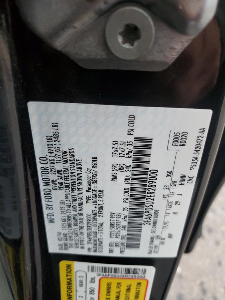 Lot #2684745538 2014 FORD FUSION TIT