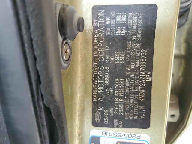 2010 Kia Soul + VIN: KNDJT2A21A7065732 Lot: 61304524