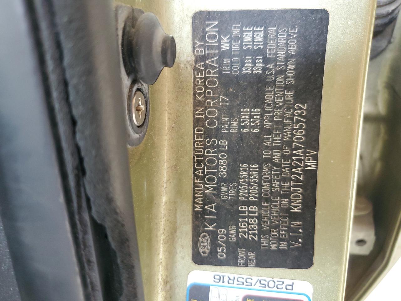 KNDJT2A21A7065732 2010 Kia Soul +