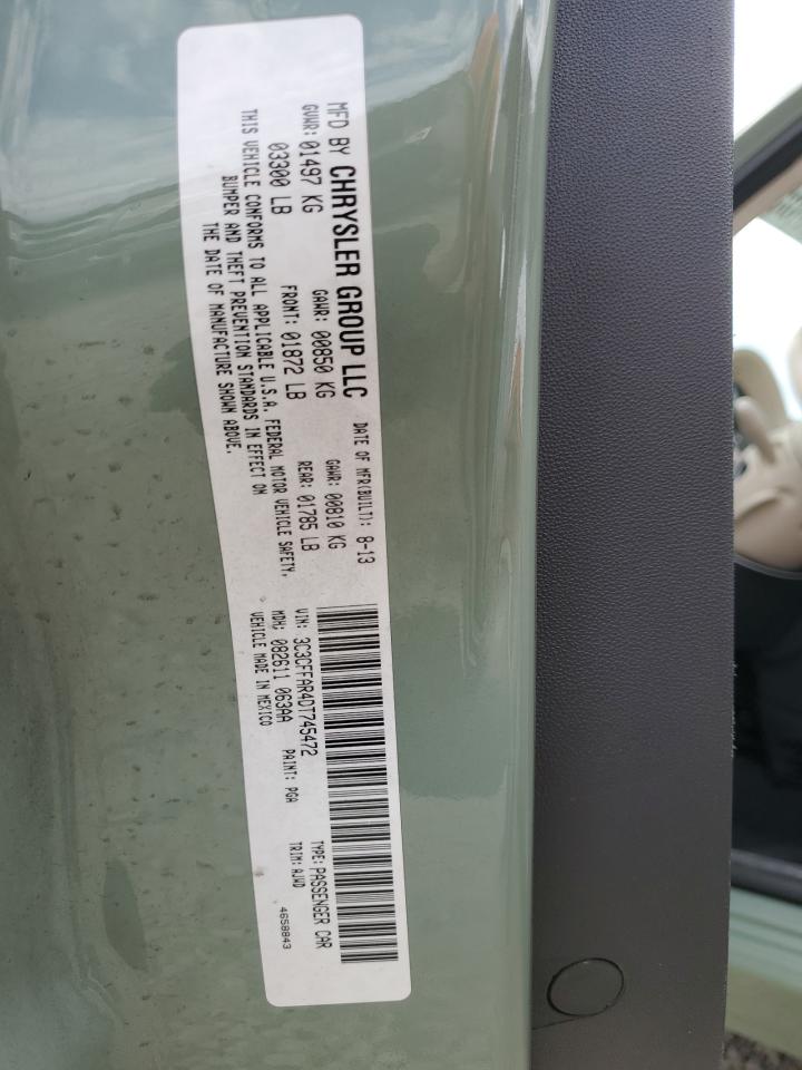 3C3CFFAR4DT745472 2013 Fiat 500 Pop