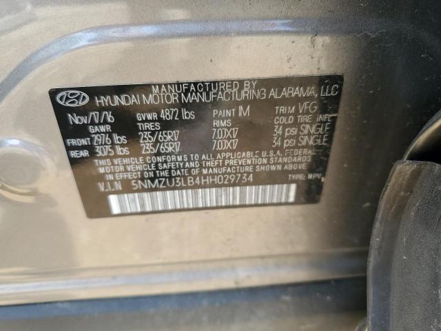 2017 HYUNDAI SANTA FE S - 5NMZU3LB4HH029734