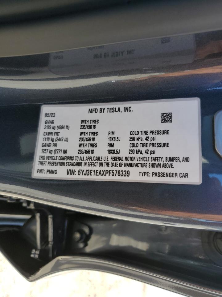 5YJ3E1EAXPF576339 2023 Tesla Model 3