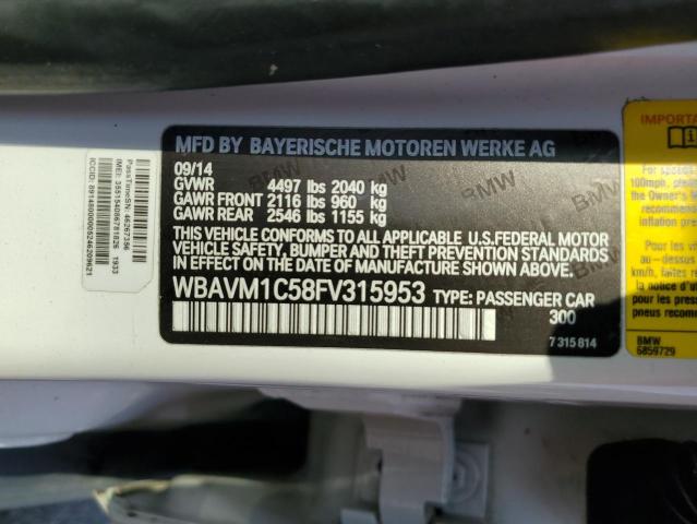 VIN WBAVM1C58FV315953 2015 BMW X1, Sdrive28I no.12