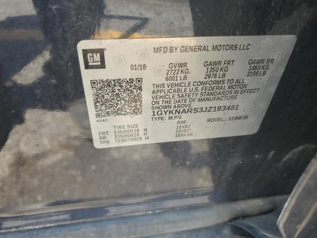 2018 CADILLAC XT5 - 1GYKNARS3JZ193451