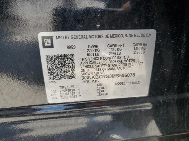 2021 CHEVROLET BLAZER 2LT - 3GNKBCRS3MS506078