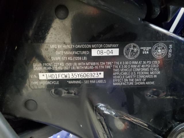 2005 HARLEY-DAVIDSON FLHTCUI 1HD1FCW135Y606923