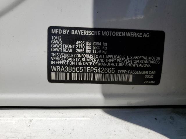 VIN WBA3B5C51EP542666 2014 BMW 3 Series, 328 Xi Sulev no.12