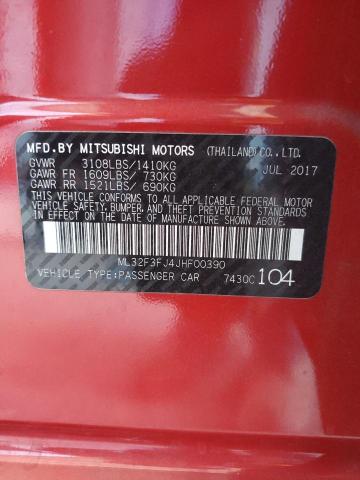 2018 MITSUBISHI MIRAGE G4 - ML32F3FJ4JHF00390