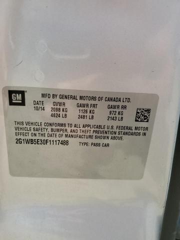 2015 Chevrolet Impala Limited Lt VIN: 2G1WB5E30F1117488 Lot: 61822534