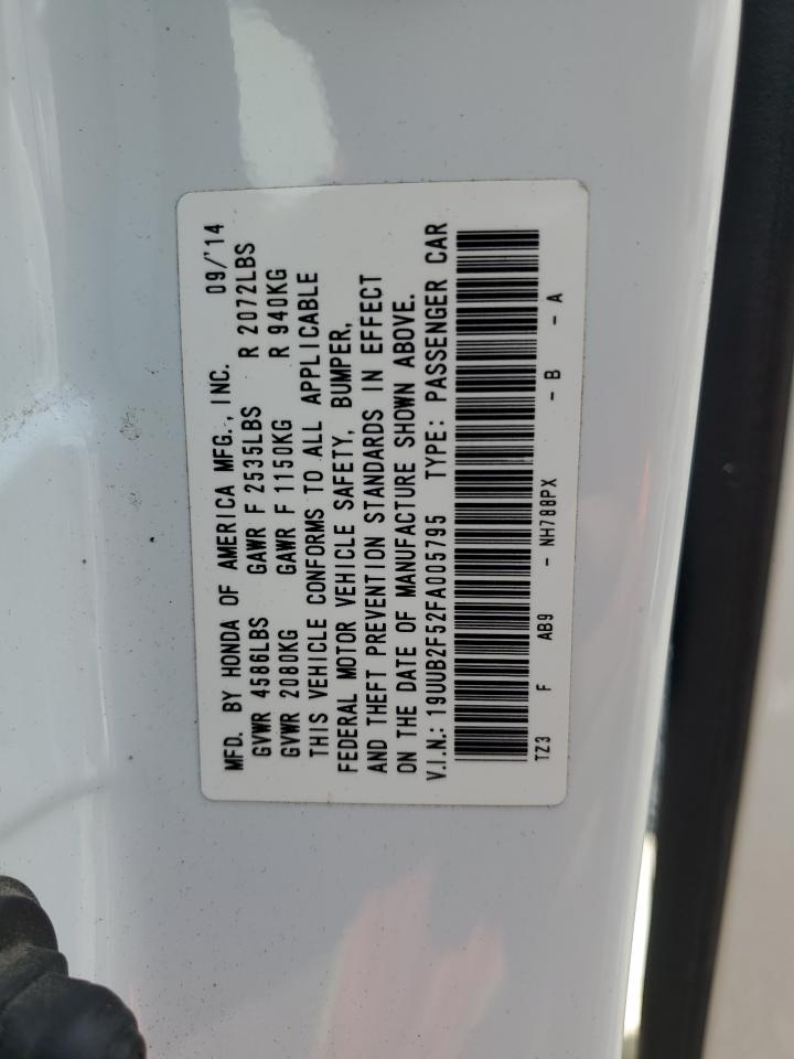 19UUB2F52FA005795 2015 Acura Tlx Tech