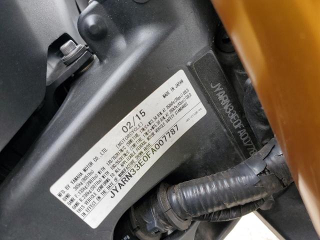 2015 YAMAHA FZ09 JYARN33E0FA007787