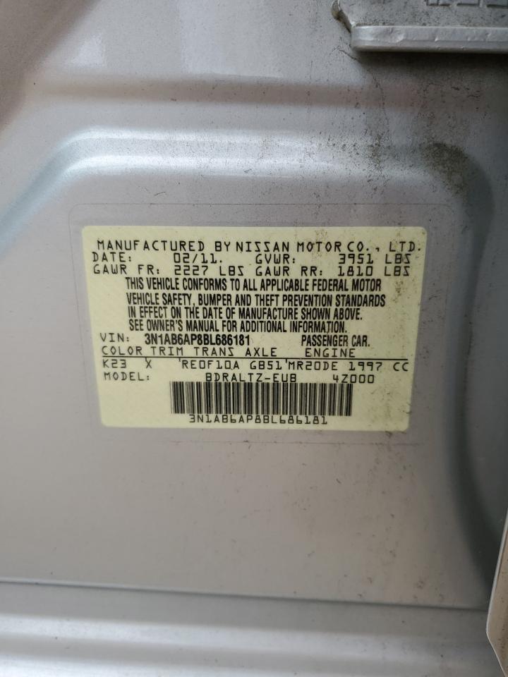 3N1AB6AP8BL686181 2011 Nissan Sentra 2.0