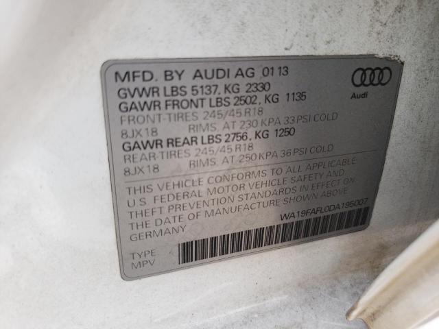 VIN WA19FAFL0DA195007 2013 Audi A4, Premium no.12