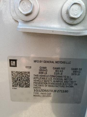 2018 CHEVROLET MALIBU LT - 1G1ZD5ST0JF271180