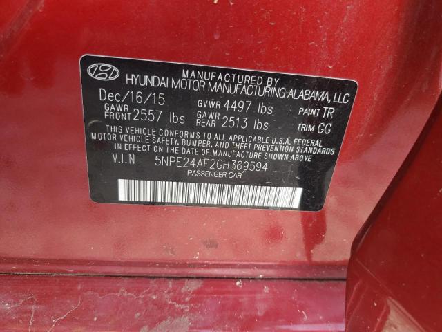 2016 HYUNDAI SONATA SE - 5NPE24AF2GH369594