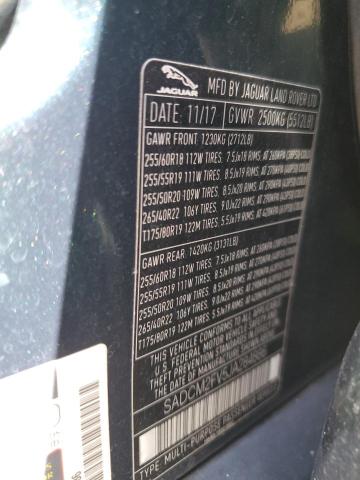 2018 JAGUAR F-PACE S - SADCM2FV5JA284886