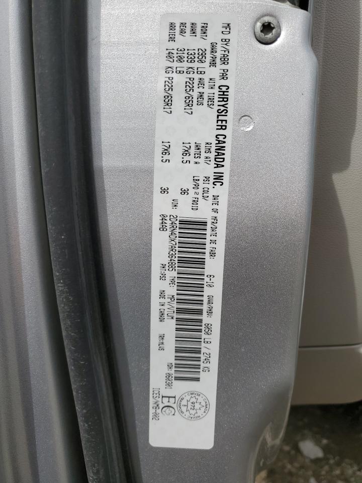 2D4RN4DX7AR364885 2010 Dodge Grand Caravan Se