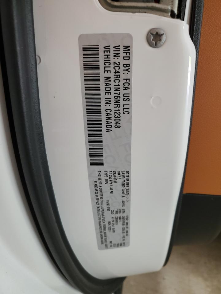 2C4RC1N76NR123048 2022 Chrysler Pacifica Hybrid Pinnacle