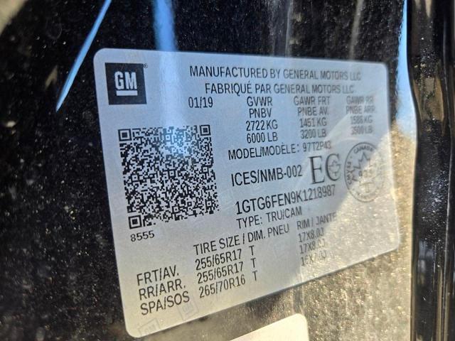2019 GMC CANYON ALL 1GTG6FEN9K1218987