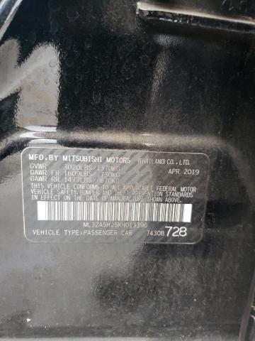 2019 MITSUBISHI MIRAGE LE ML32A5HJ5KH013396