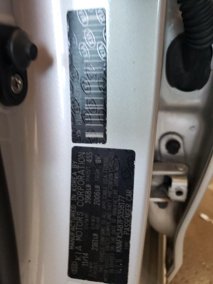 KNAFX5A87F5358177 2015 Kia Forte Ex