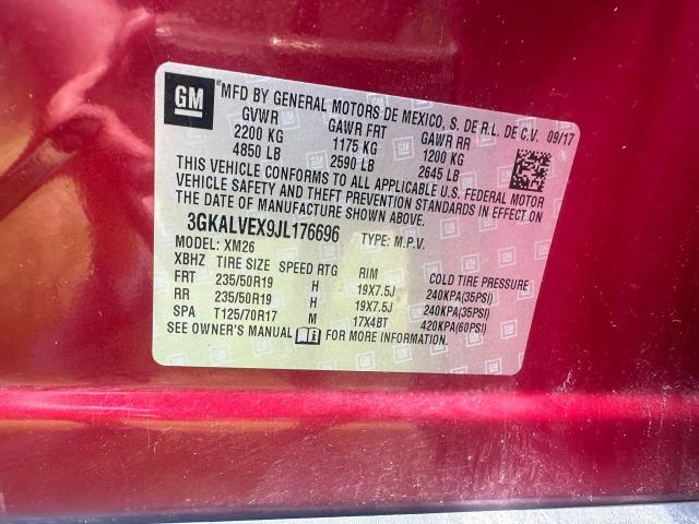 2018 GMC Terrain Slt VIN: 3GKALVEX9JL176696 Lot: 62688014